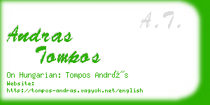 andras tompos business card